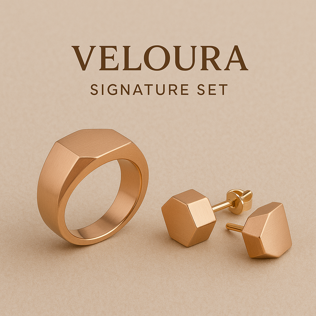 סט טבעת + עגילים – Veloura Signature Set